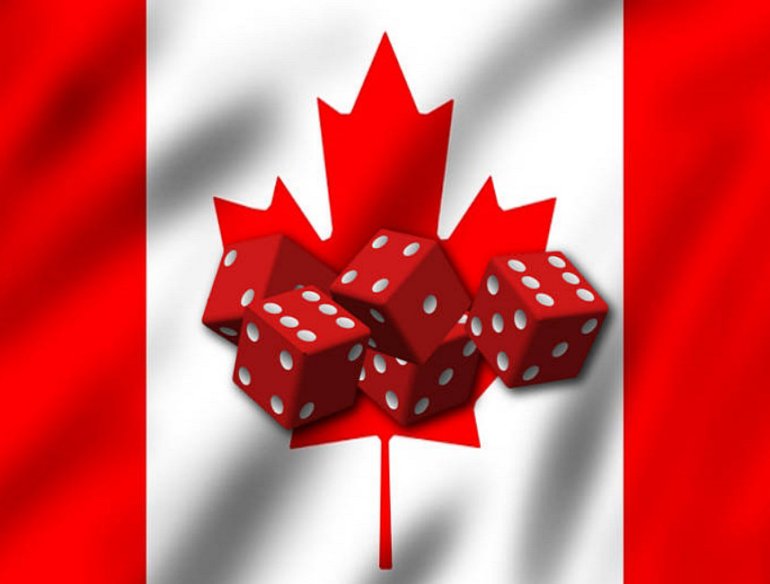dice and flag canada